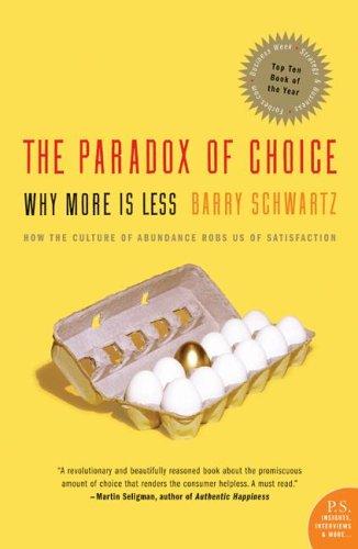 The Paradox of Choice by Barry Schwartz book cover