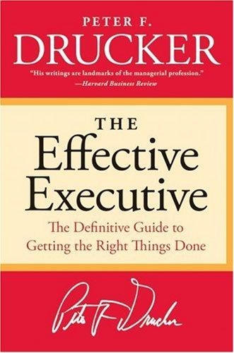 The Effective Executive by Peter F. Drucker book cover
