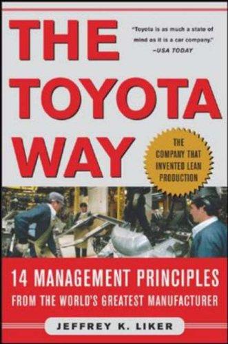 The Toyota Way by Jeffrey K. Liker book cover