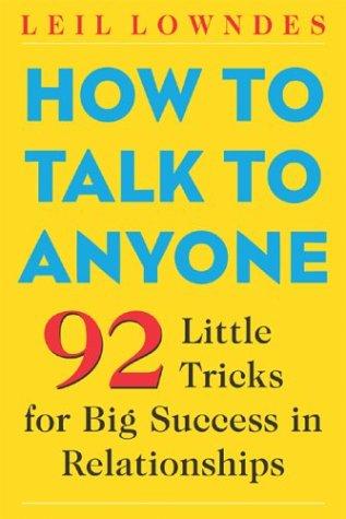 How to Talk to Anyone by Leil Lowndes book cover