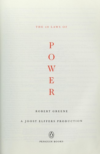 The 48 Laws of Power by Robert Greene book cover