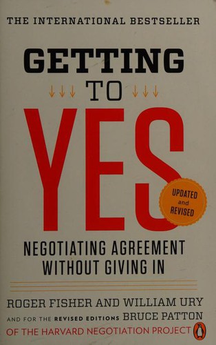Getting to Yes by Roger Fisher book cover