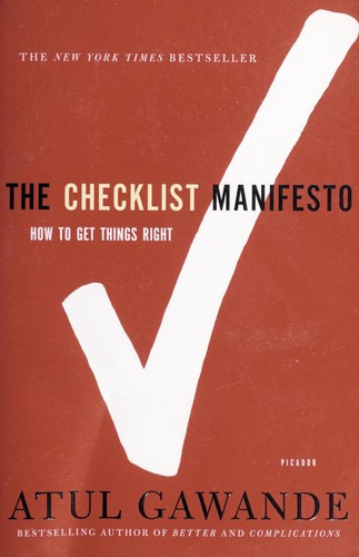The Checklist Manifesto cover
