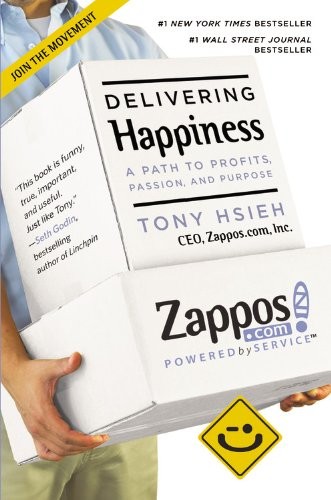 Delivering happiness by Tony Hsieh book cover