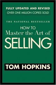 How to Master the Art of Selling by Tom Hopkins book cover