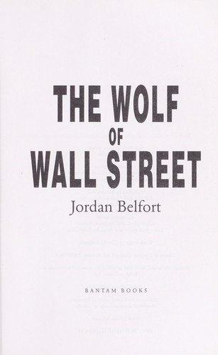 The Wolf of Wall Street cover