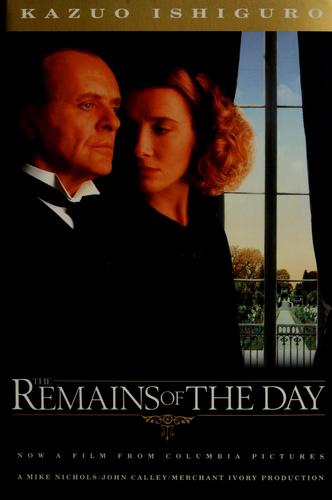 The Remains of the Day by Kazuo Ishiguro book cover