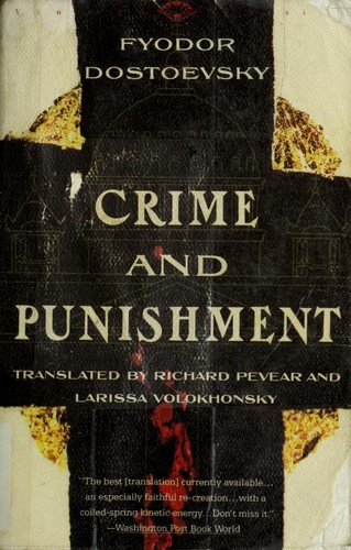Crime and Punishment by Fyodor Dostoevsky book cover
