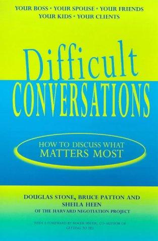 Difficult Conversations by Douglas Stone book cover