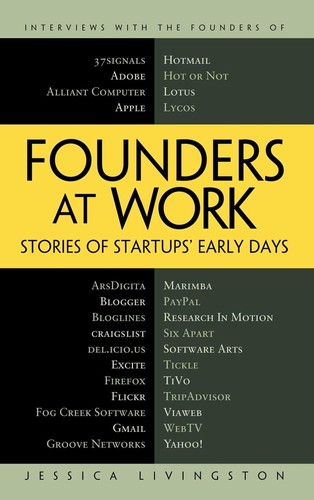 Founders at Work by Jessica Livingston book cover