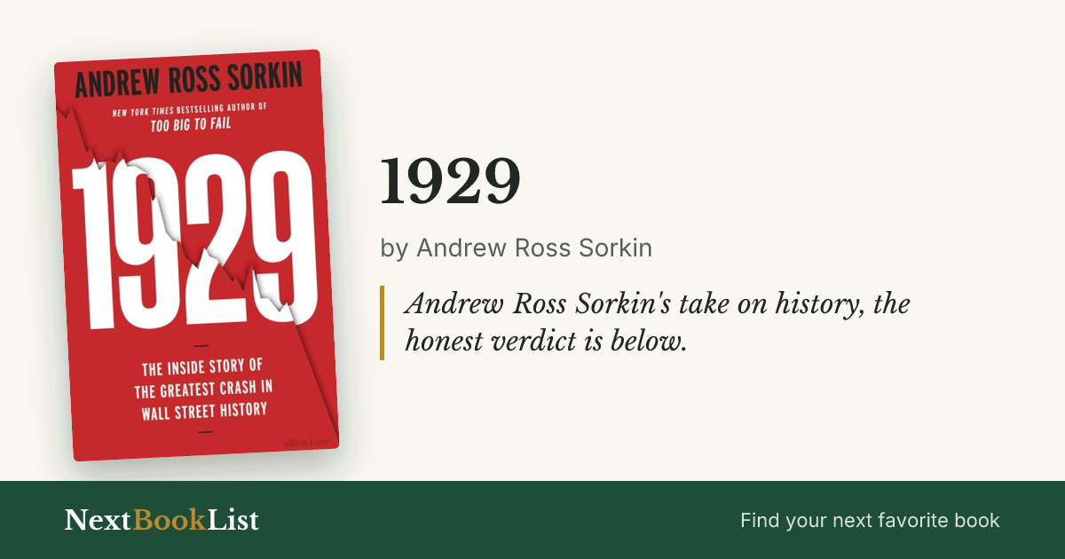 1929 by Andrew Ross Sorkin: book review and summary