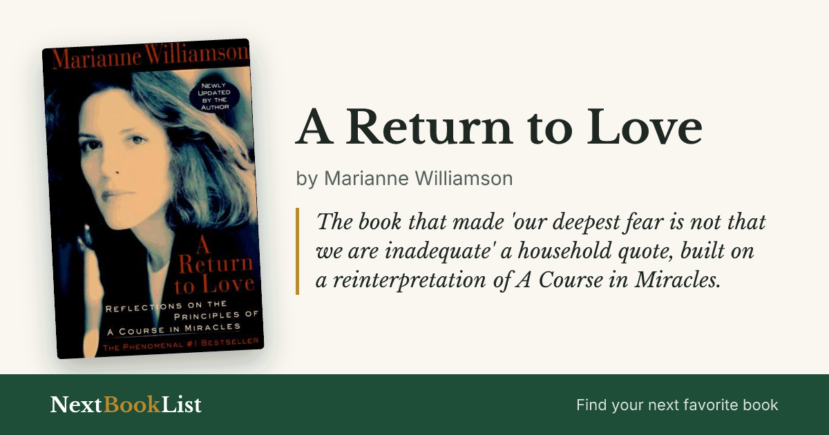 A Return to Love by Marianne Williamson: book review and summary