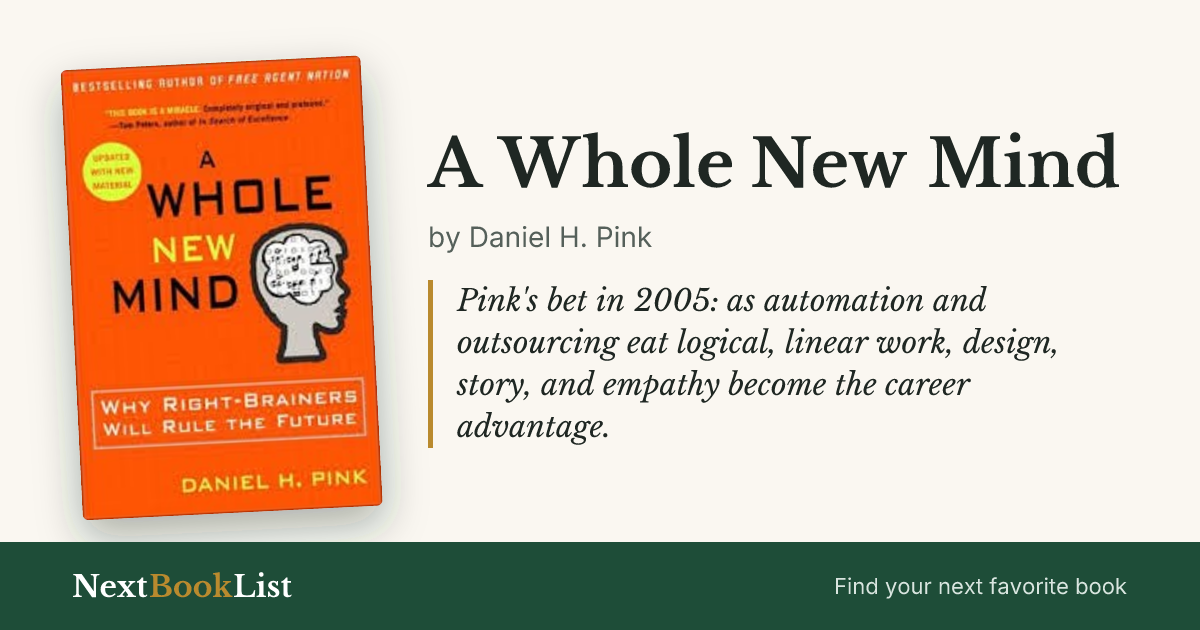 A Whole New Mind by Daniel H. Pink: book review and summary