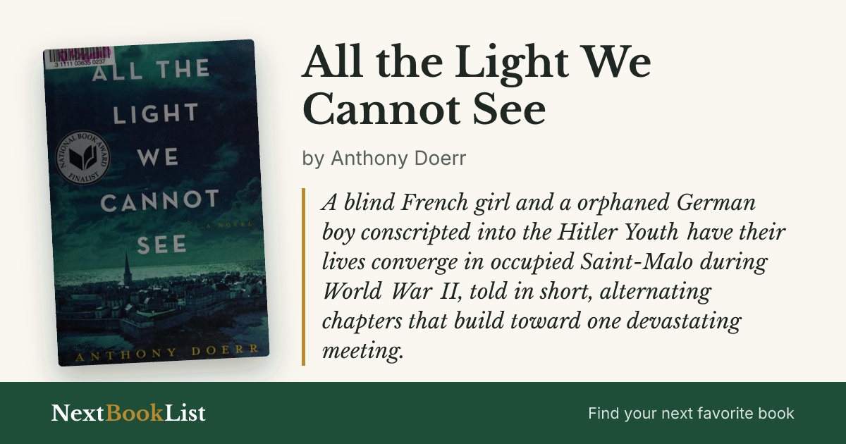 All the Light We Cannot See by Anthony Doerr: book review and summary