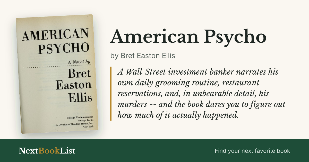 American Psycho by Bret Easton Ellis: book review and summary