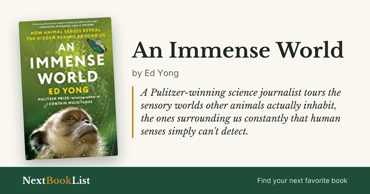 An Immense World by Ed Yong: book review and summary