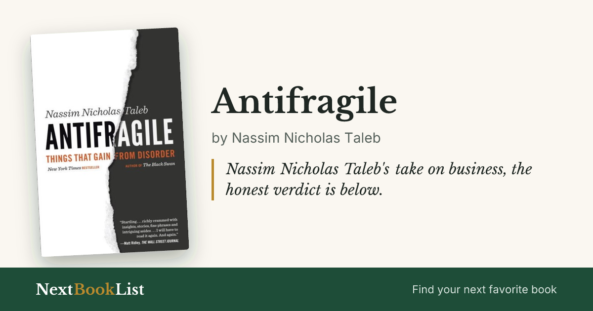 Antifragile by Nassim Nicholas Taleb: book review and summary