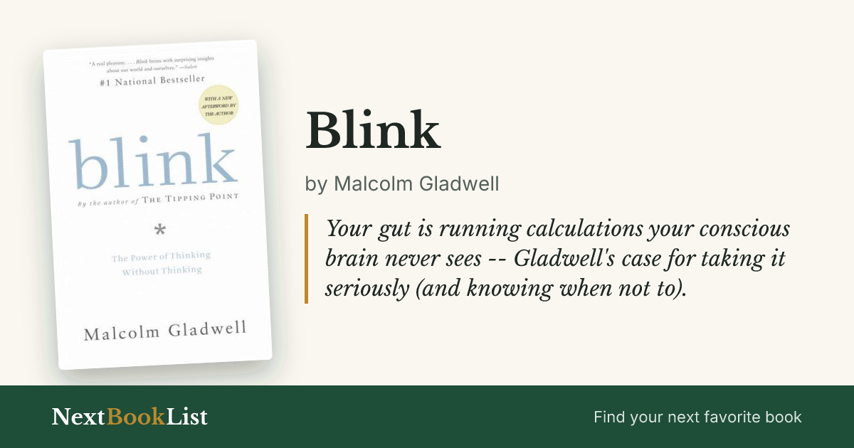 Blink by Malcolm Gladwell: book review and summary