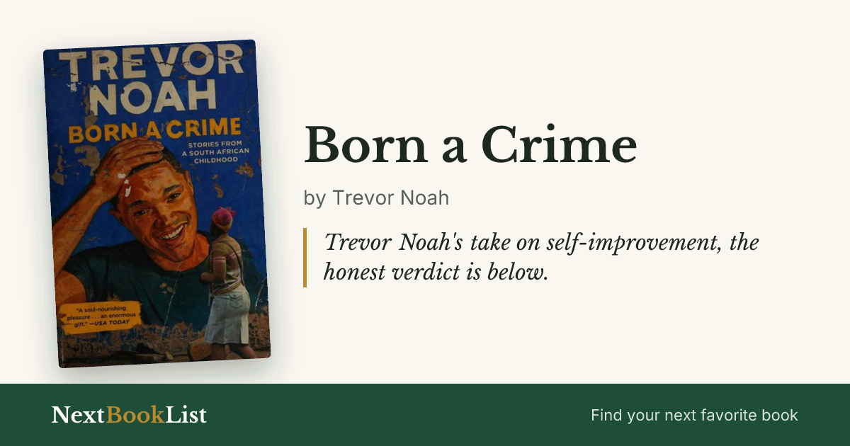 Born a Crime by Trevor Noah: book review and summary