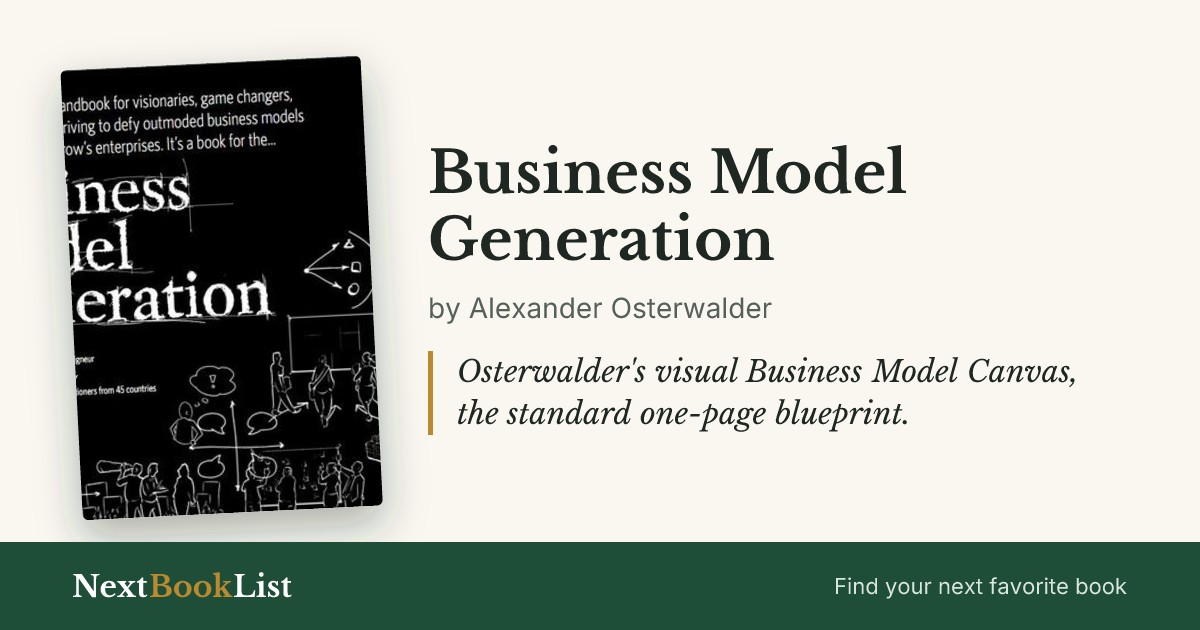 Business Model Generation by Alexander Osterwalder: book review and summary