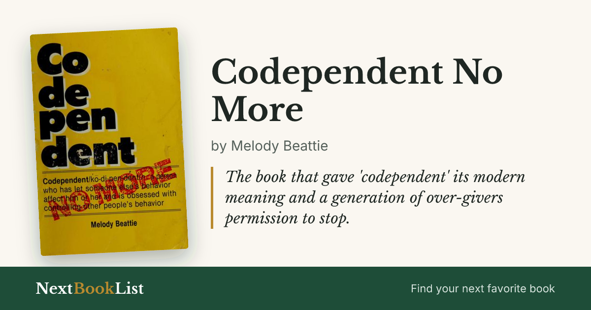 Codependent No More by Melody Beattie: book review and summary