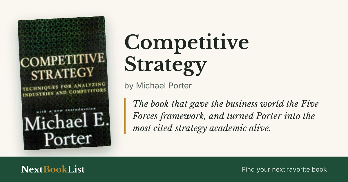 Competitive Strategy by Michael Porter: book review and summary