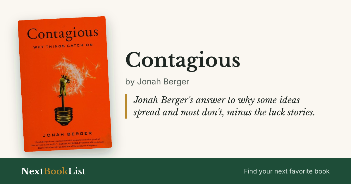 Contagious by Jonah Berger: book review and summary