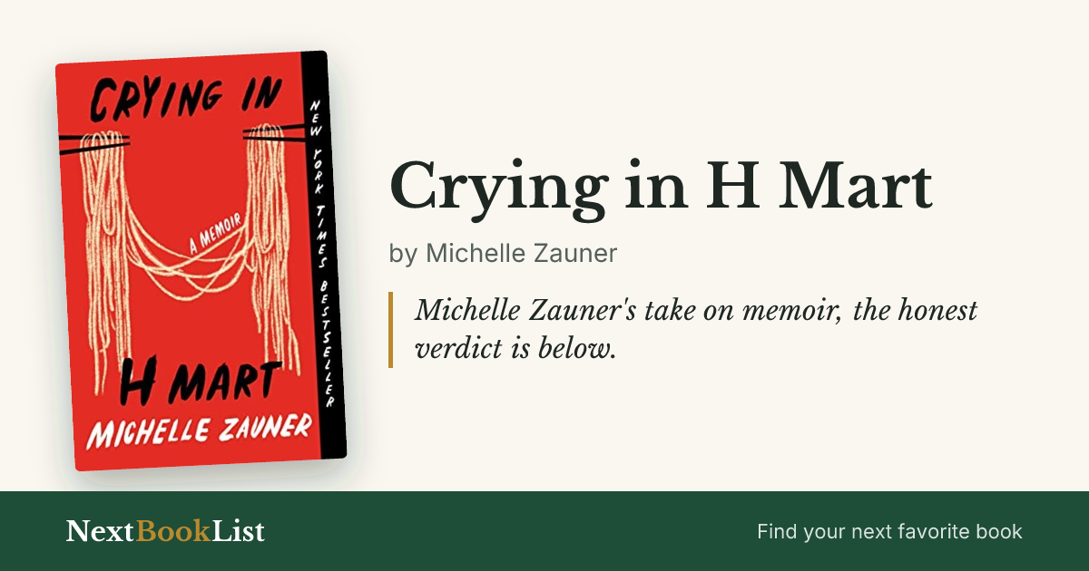Crying in H Mart by Michelle Zauner: book review and summary