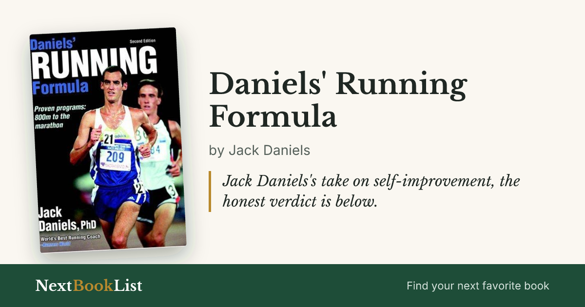 Daniels' Running Formula by Jack Daniels: book review and summary