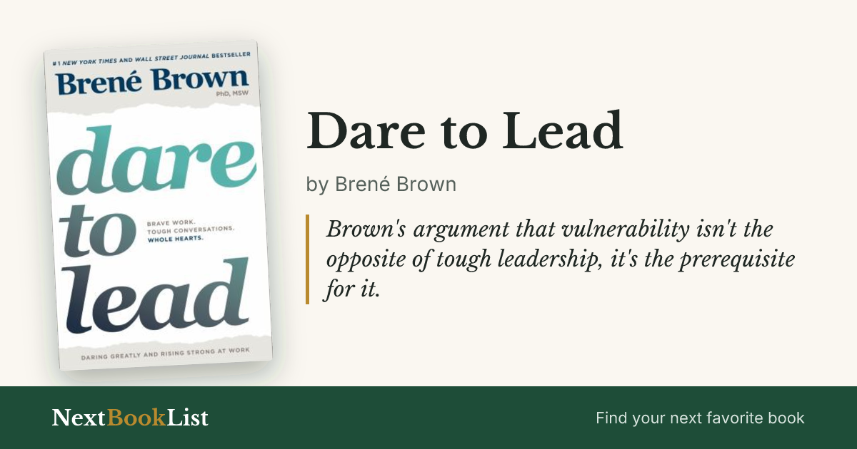 Dare to Lead by Brené Brown: book review and summary