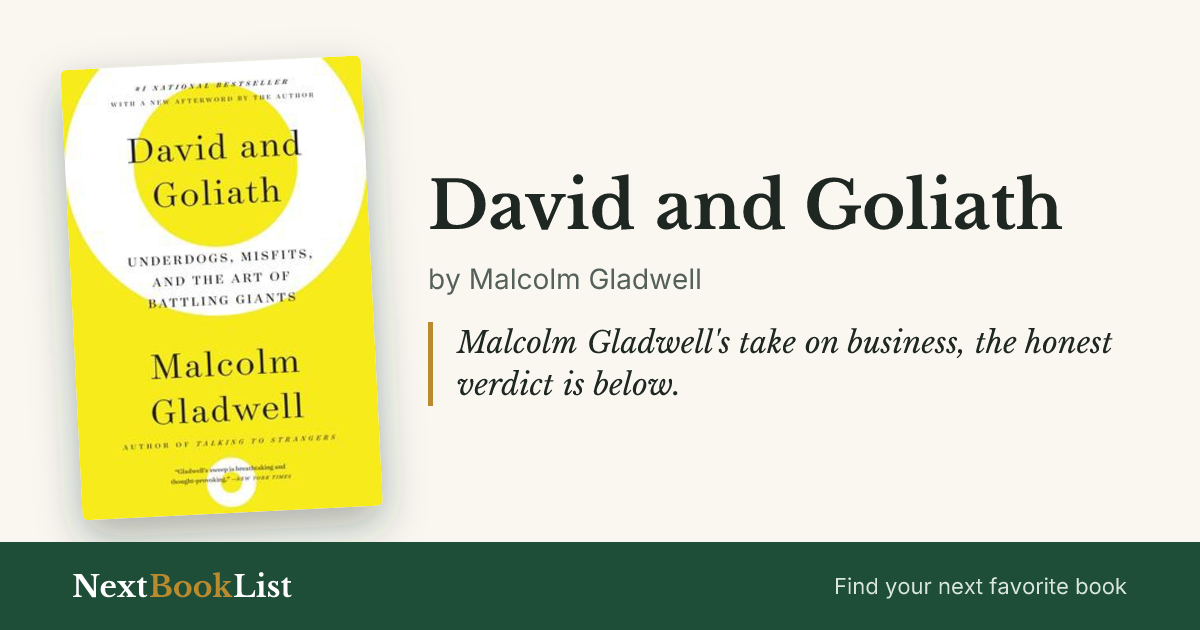 David and Goliath by Malcolm Gladwell: book review and summary