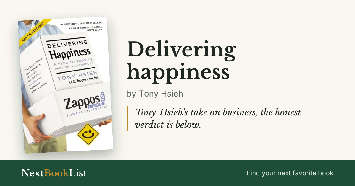 Delivering happiness by Tony Hsieh: book review and summary