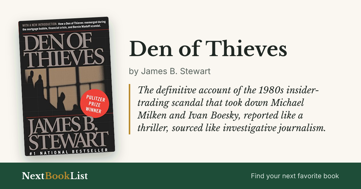 Den of Thieves by James B. Stewart: book review and summary