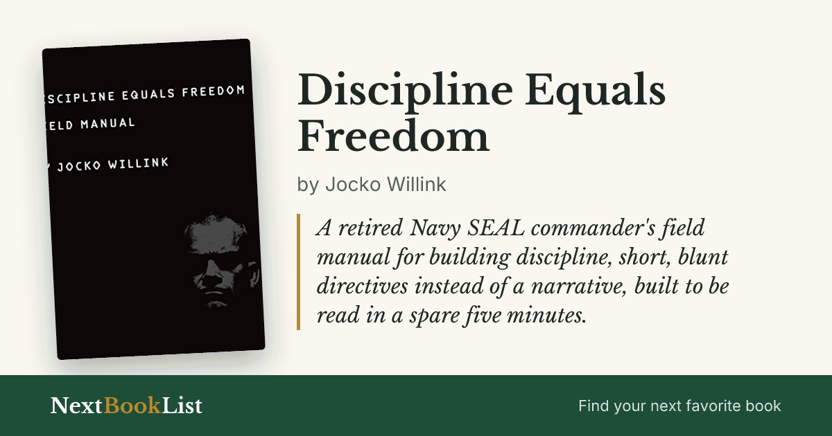 Discipline Equals Freedom by Jocko Willink: book review and summary