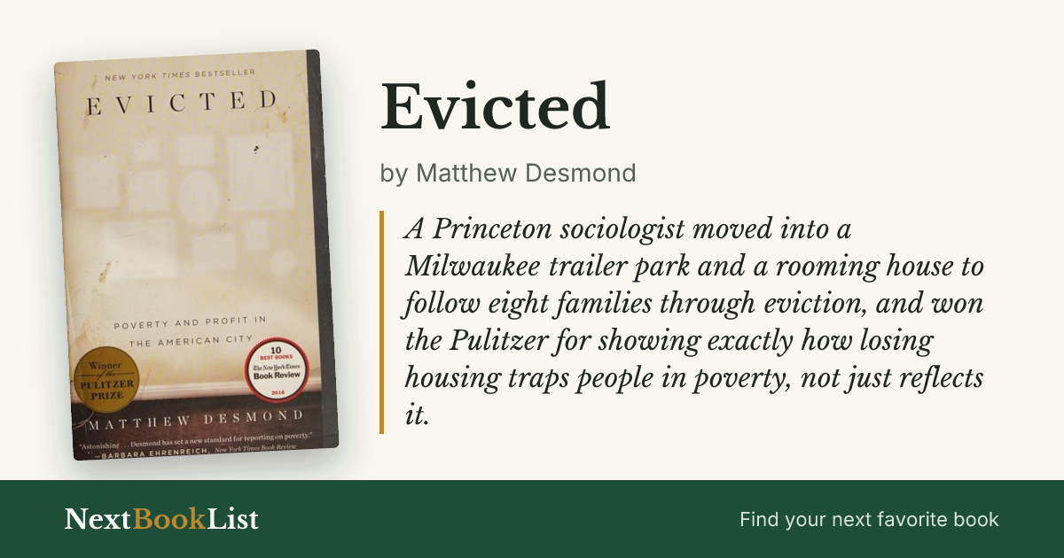 Evicted by Matthew Desmond: book review and summary