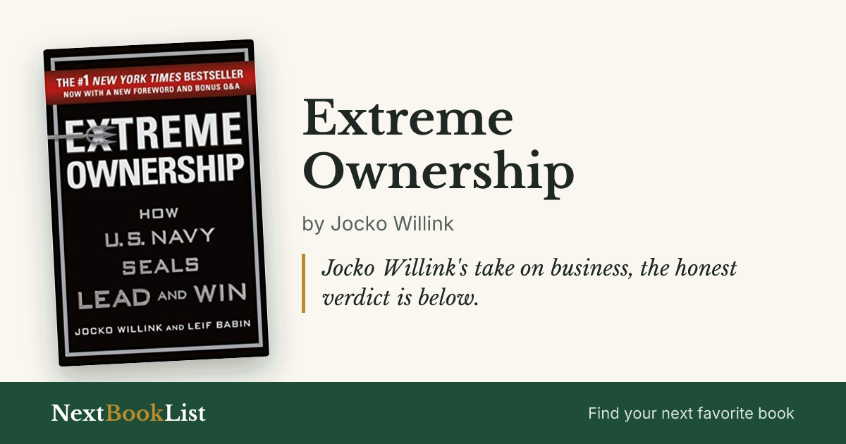 Extreme Ownership by Jocko Willink: book review and summary