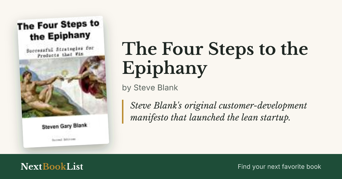 The Four Steps to the Epiphany by Steve Blank: book review and summary