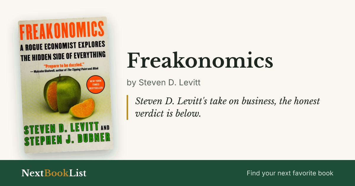 Freakonomics by Steven D. Levitt: book review and summary