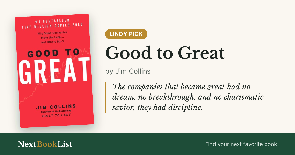 Good to Great by Jim Collins: book review and summary