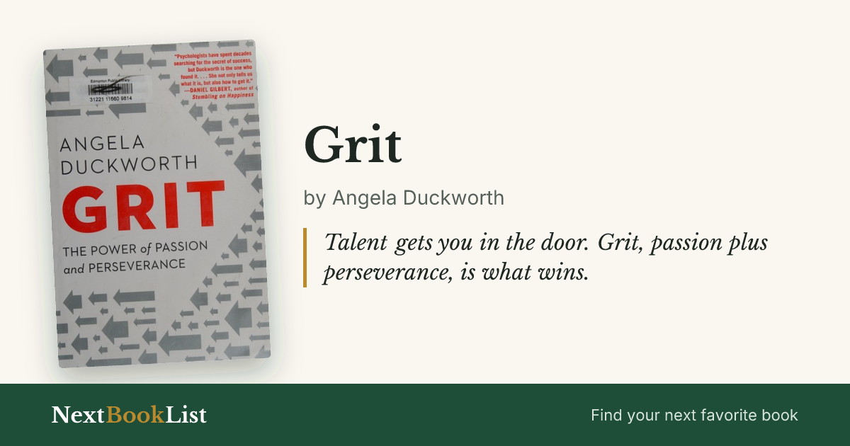 Grit by Angela Duckworth: book review and summary