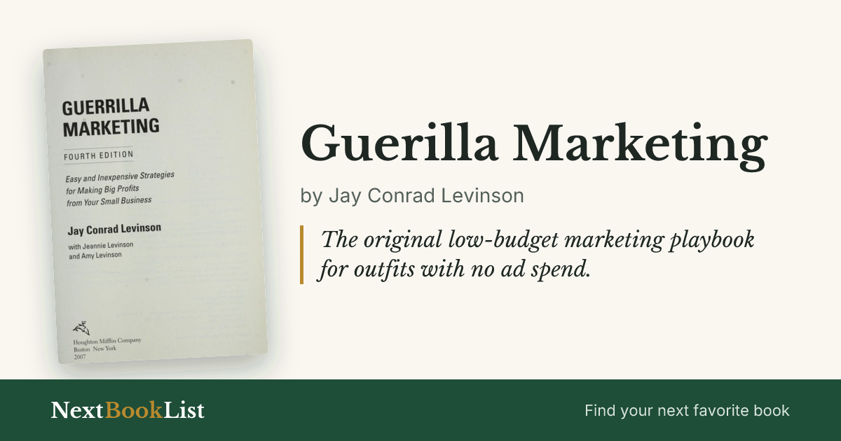 Guerilla Marketing by Jay Conrad Levinson: book review and summary