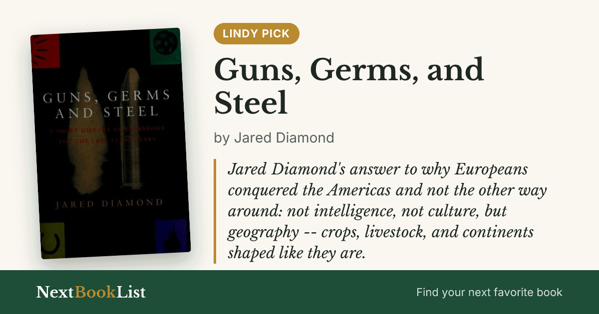 Guns, Germs, and Steel by Jared Diamond: book review and summary