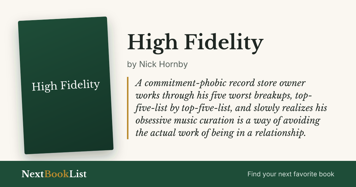 High Fidelity by Nick Hornby: book review and summary