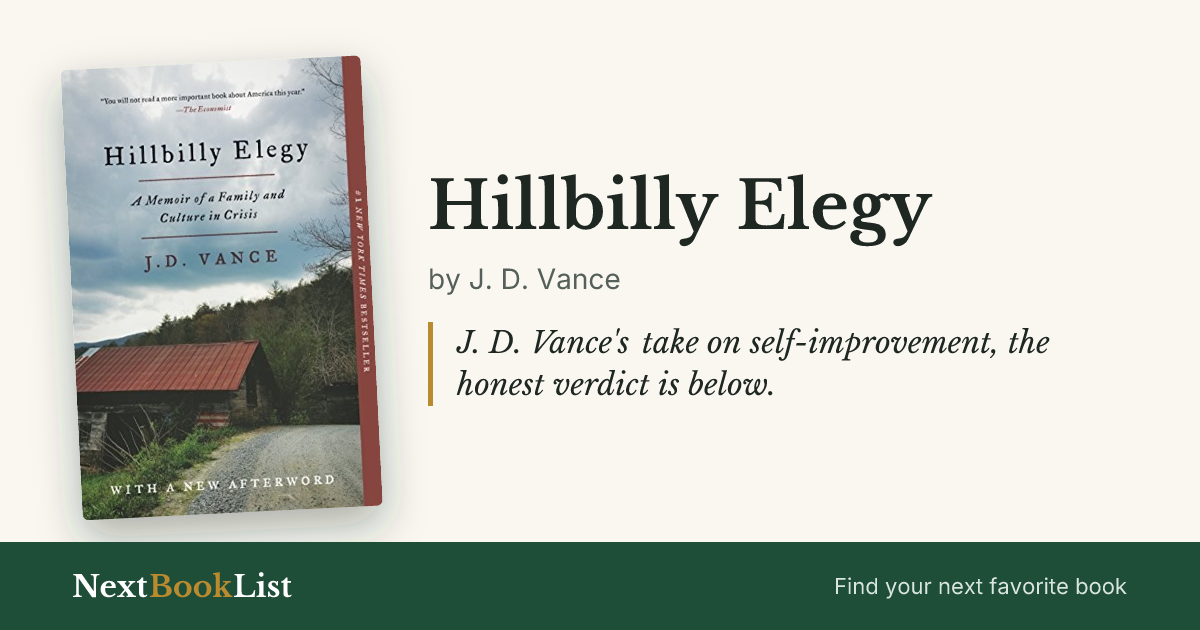Hillbilly Elegy by J. D. Vance: book review and summary