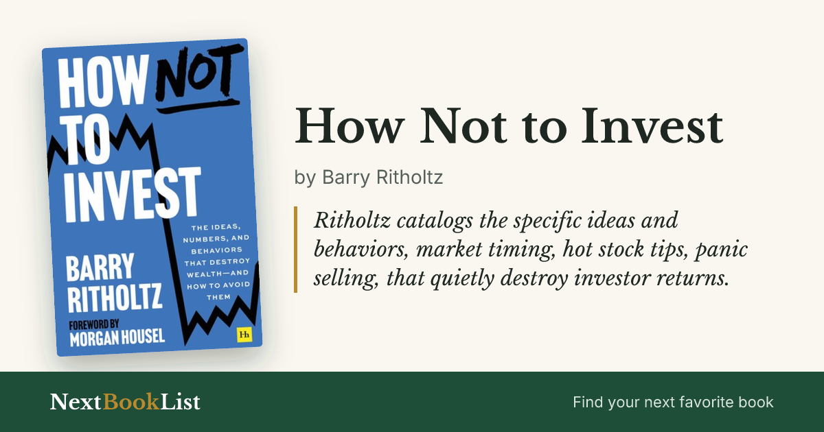How Not to Invest by Barry Ritholtz: book review and summary