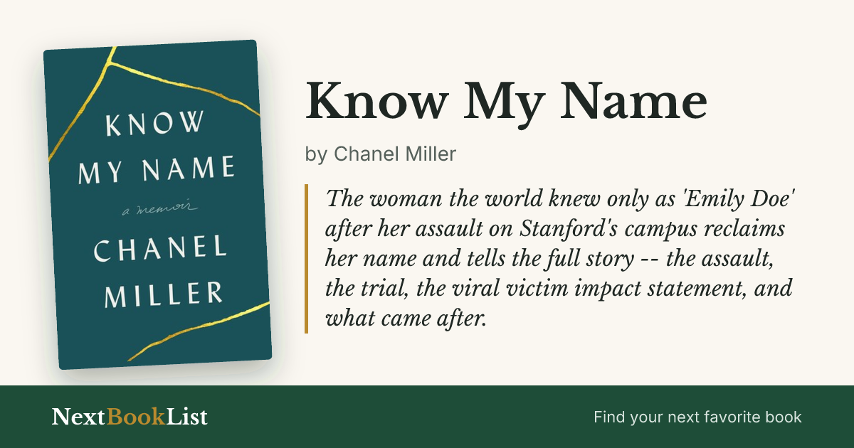 Know My Name by Chanel Miller: book review and summary