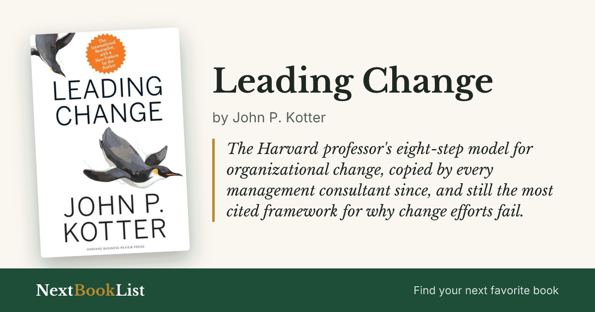 Leading Change by John P. Kotter: book review and summary