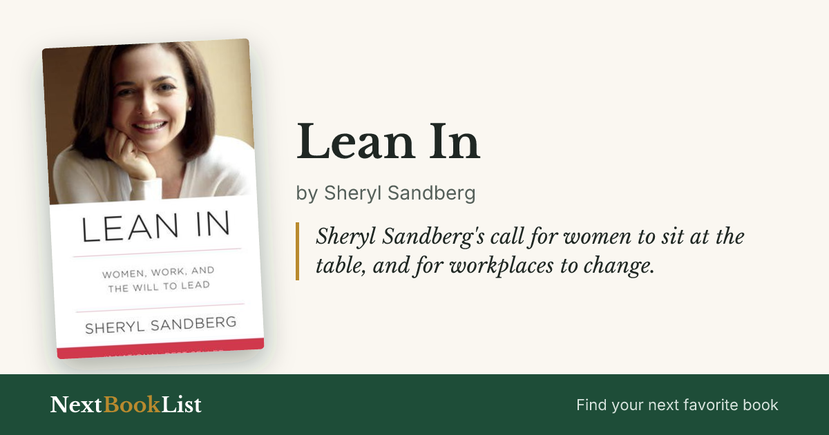 Lean In by Sheryl Sandberg: book review and summary