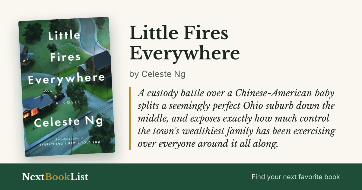 Little Fires Everywhere by Celeste Ng: book review and summary