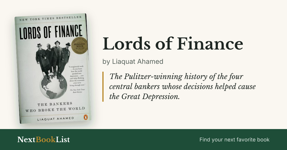 Lords of Finance by Liaquat Ahamed: book review and summary